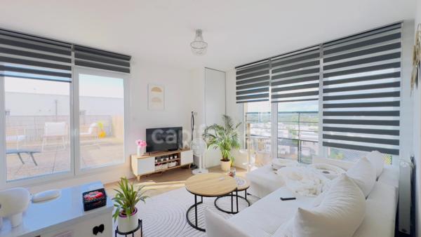 BREST (29) – Quartier Mésioual : superbe appartement T2 de 46,54 m² habitable, situé au dernier étage, avec terrasse ensoleillée, parking souterrain et cave.