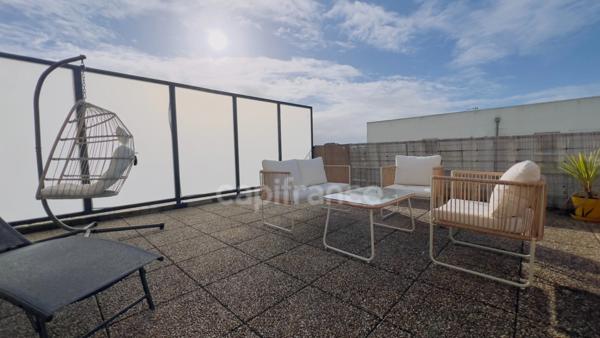 BREST (29) – Quartier Mésioual : superbe appartement T2 de 46,54 m² habitable, situé au dernier étage, avec terrasse ensoleillée, parking souterrain et cave.