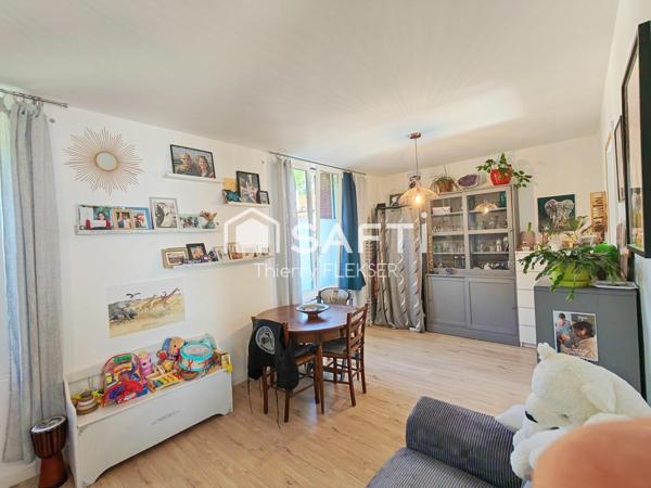 Parmain – Appartement en rez-de-chaussée avec jardin, garage et cave