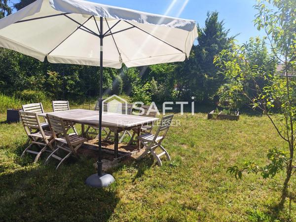 Parmain – Appartement en rez-de-chaussée avec jardin, garage et cave