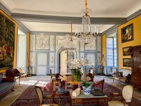 Haut Anjou - Château du XVIIe classé MH avec dépendances, parc 18ha, rivière, bois