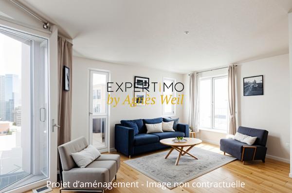 Issy-les-Moulineaux (92130) EXCLUSIVITÉ - ILE SAINT-GERMAIN - ISSY-LES-MOULINEAUX - LIMITE BOULOGNE - MAGNIFIQUE APPARTEMENT 4 PIECES AV