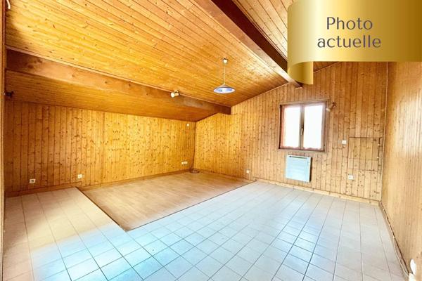 T3 à façonner – Terrasse et parkings à MARIGNIER