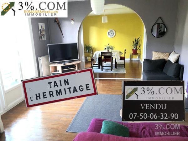 T4 de 94,95m2 - 3 ch - Parking - Cave - Balcons - TAIN (26) Tain-l'Hermitage (26600)