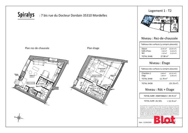 Maison 3 pièce(s)