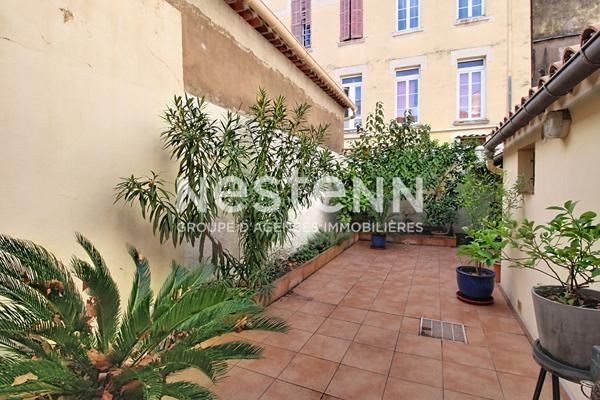 A VENDRE à DRAGUIGNAN - Appartement T3 en duplex HAUSSMANNIEN de 86m² avec TERRASSE 50m²