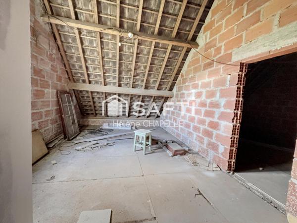 Vivable de plain pied avec un potentiel à créer à l'étage