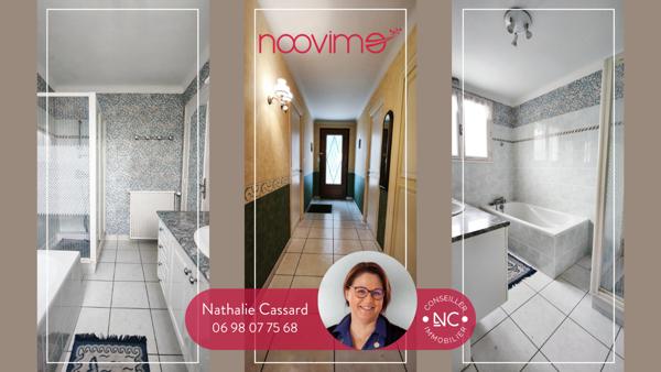 MAISON FAMILIALE de 160 m² 4 chambres, dont partie indépendnate avec double-garage de 40 m² sur 600 m²