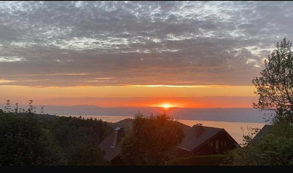 Chalet cosy et lumineux orienté sud-ouest sur Grand Roc avec une vue magnifique.