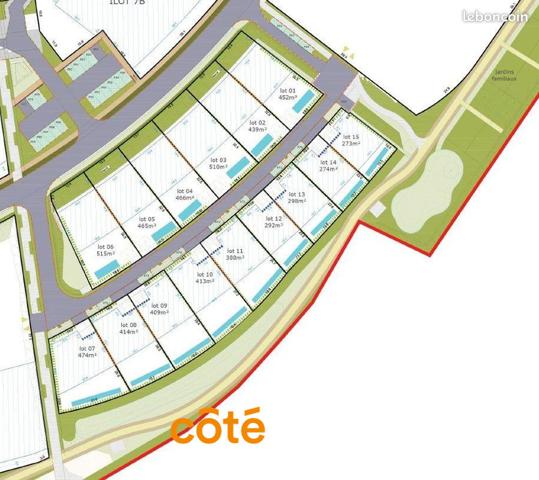 Vente Terrain452 m² - LANGUIDIC (56440)