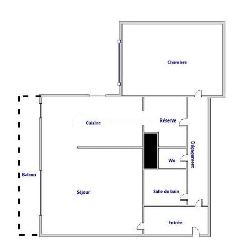 Appartement de 56 m²