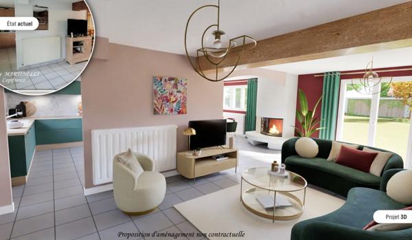 A vendre AGEN maison 125 m² - Terrain de 380 m² - Garage - Proche commerces, écoles