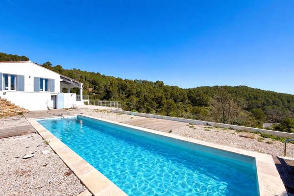 Villa – Vue panoramique – 4 Chambres – Piscine chauffée - 83300 Draguignan - Réf 86855319