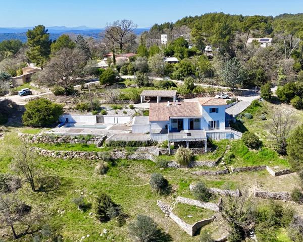 Villa – Vue panoramique – 4 Chambres – Piscine chauffée - 83300 Draguignan - Réf 86855319
