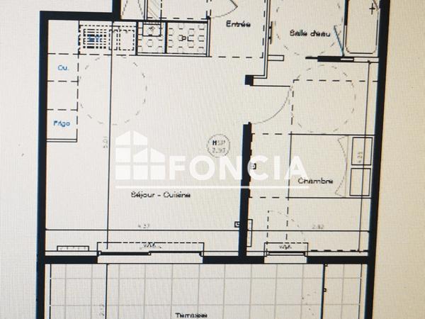 Location Appartement 2 pièces 42.5 m² - NAMASTE BAT A 307 - 150 RUE LUIS BARRAGAN Montpellier 34000