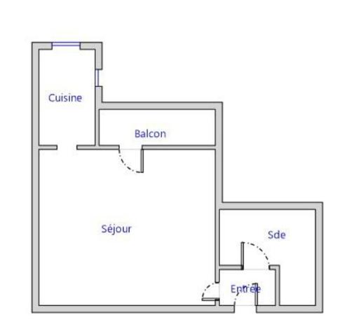 Trouville-sur-Mer (14360) STUDIO VUE MER EN VIAGER OCCUPE