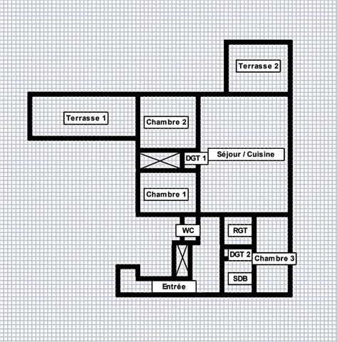 Appartement
         4 pièces
        - 91 m² Exclusivité 120 000 € *