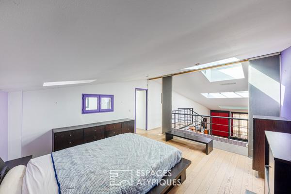 Grand loft sur trois niveaux avec espace bien-être et salle de cinéma à Argenteuil