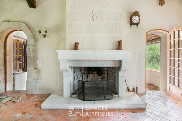 Domaine somptueux de 2,5 hectares et ses bâtisses du 19e siècle à réhabiliter