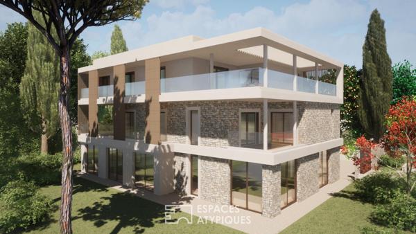 Appartement neuf toit terrasse avec vue mer