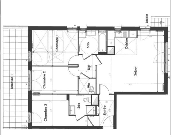 Appartement 4 pièces - 92 m²