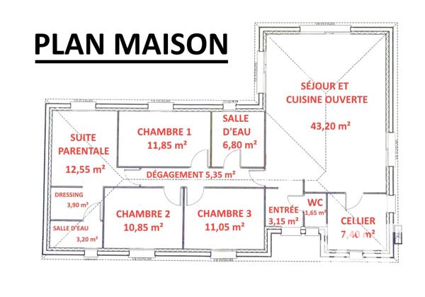 Maison à vendre 5 pièces 121 m² Saint-Martin-la-Pallu