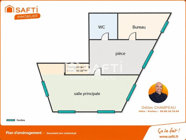 Local commercial occupé  et rentable de 84m2
