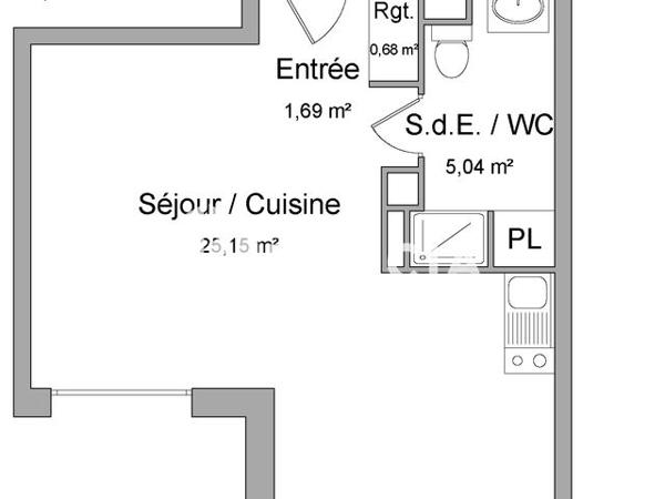 Location Studio 32.56 m² - 3 RUE DU PANORAMA Darnetal 76160