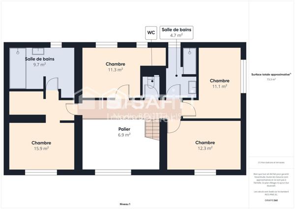 Belle maison à étage de 6 pièces, plus, une grange en R+1 de 110 M².