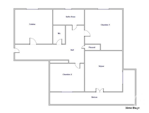 Appartement T3 à vendre  3 pièces - 69,83 m2 VILLEURBANNE - 69