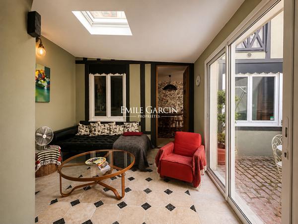 A Vendre - Villerville - Maison de charme au coeur du village - Patio Extérieur