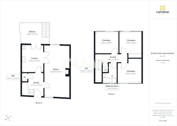 Vente Maison 4 pièces de 80m² - 44610 Indre