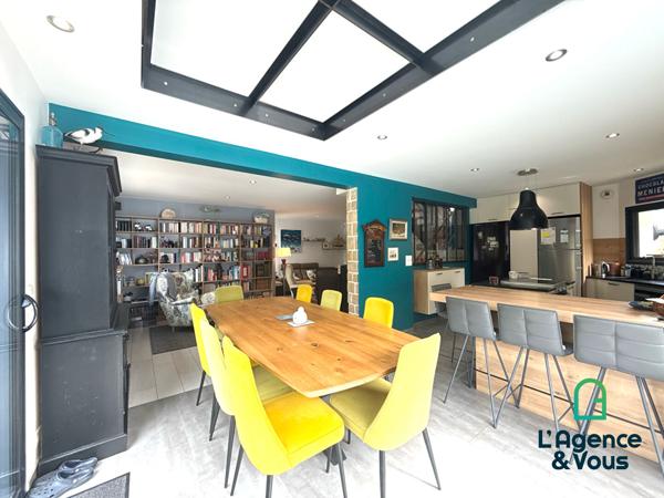 kervignac – maison contemporaine 5 chambres avec piscine, garage et grand jardin