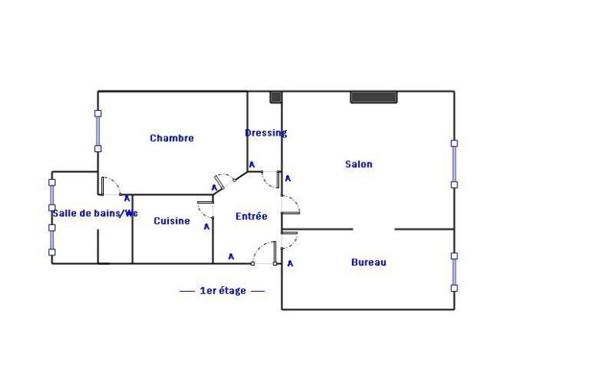 Appartement F3 à vendre  3 pièces - 46,56 m2 PARIS - 75007