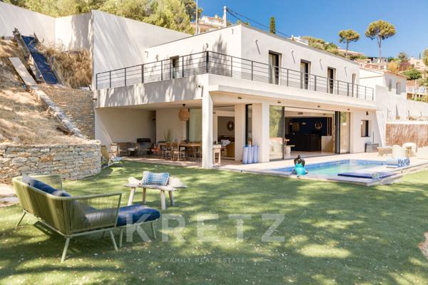 Maison contemporaine avec appartements indépendants vue cap Canaille