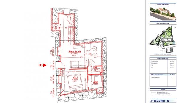 T3 hyper centre - Villa clemenceau