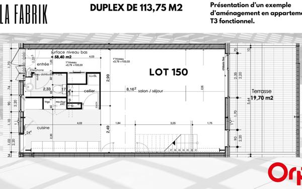 Appartement à vendre    3 pièces •  Briey