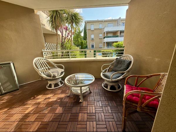Appartement à vendre 2 pièces CARCASSONNE (11) 46m2 avec balcon place parking résidence piscine