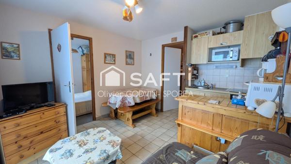 Appartement 2 Pièces avec balcon exposé plein Sud au pied des pistes