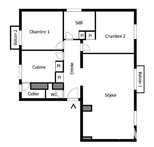 Appartement à vendre 4 pièces 69,93 m² Villepinte