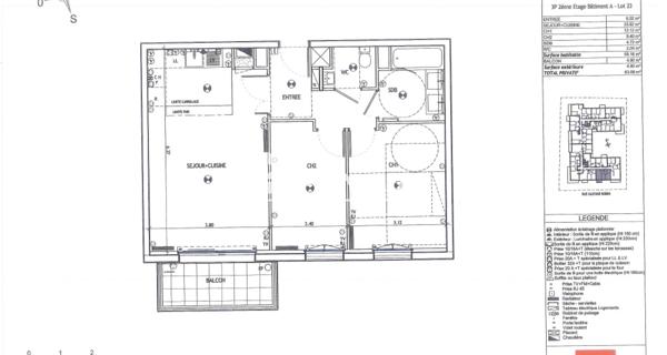 Location Appartement 3 pièces 58.18 m² - Châtenay-malabry 92290