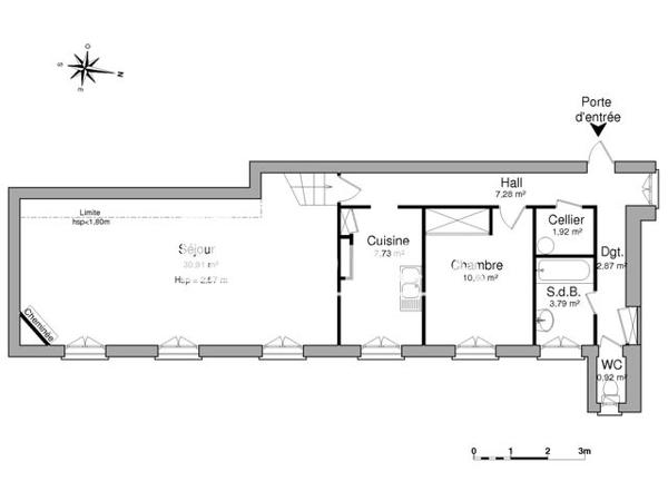 Location Appartement 2 pièces 66.02 m² - 52 RUE LAFAURIE MONTBADON Bordeaux 33000