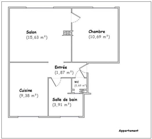 APPARTEMENT F2 - CREUTZWALD