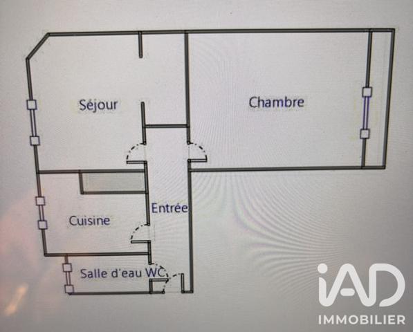 Appartement à vendre 2 pièces 34,49 m² Paris 15