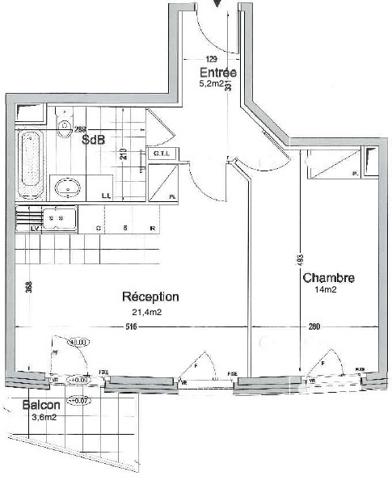 Appartement à vendre 2 pièces 46 m² Issy-les-Moulineaux