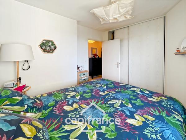 Appartement T2 44m2 avec balcon, cave et garage