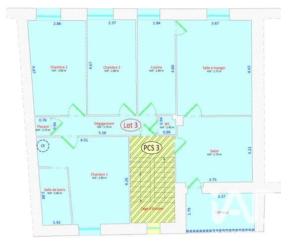 Appartement à vendre 4 pièces 87 m² Saint-Martin-en-Haut