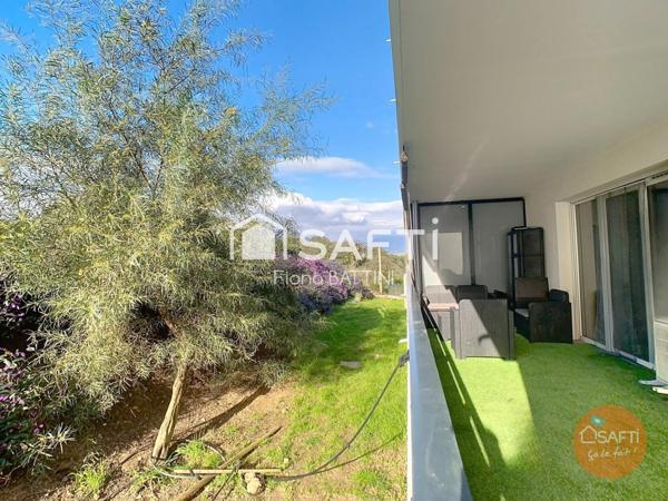 F2 au calme + box sous-sol avec terrasse de 18m2