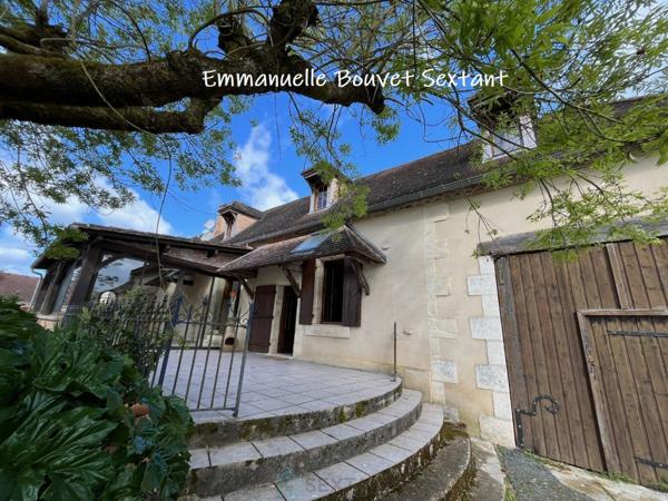 Bergerac, 15-20 min, typique longère périgourdine avec gîte et garages, dans hameau calme