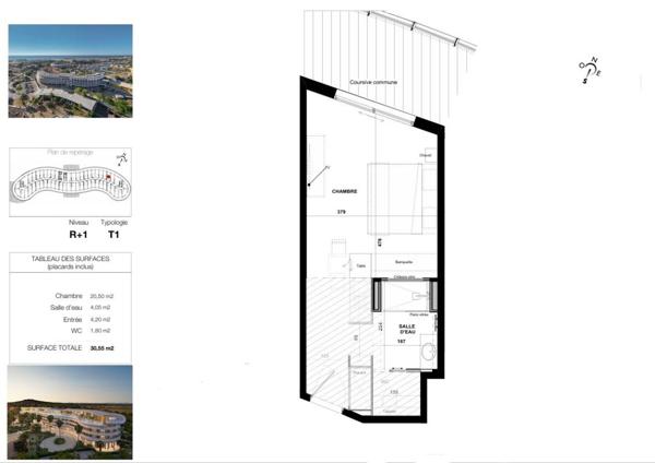 Offrez-vous un T1 élégant en plein coeur du prestigieux village naturiste du Cap d'Agde